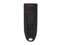 SanDisk Ultra - USB-flashstasjon - 32 GB - USB 3.0 - rød Sort