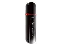 Transcend JetFlash 600, 4 GB, USB A-tyyppi, 2.0, Suojus, 10,3 g, Musta musta