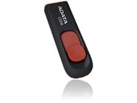 ADATA Classic Series C008 - USB-flashstasjon - 16 GB - USB 2.0 - svart, rød