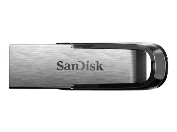 SanDisk Ultra Flair, 512 GB, USB A-tyyppi, 3.2 Gen 1 (3.1 Gen 1), 150 MB/s, Ilman suojusta, Hopea