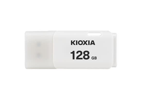 KIOXIA TransMemory U202 - USB-flashstasjon - 128 GB - USB 2.0 - hvit