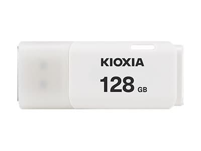 Kioxia TransMemory U202, 128 GB, USB A-tyyppi, 2.0, Suojus, 8 g, Valkoinen Valkoinen