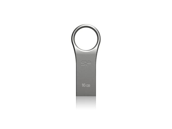 SILICON POWER Firma F80 - USB-flashstasjon - 16 GB - USB 2.0 - sølvgrå
