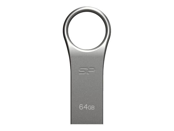 SILICON POWER Firma F80 - USB-flashstasjon - 16 GB - USB 2.0 - sølvgrå