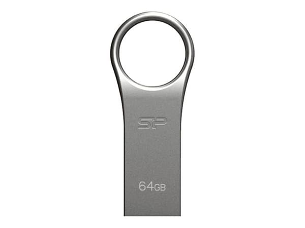 SILICON POWER Firma F80 - USB-flashstasjon - 16 GB - USB 2.0 - sølvgrå Titan