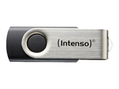 Intenso Basic Line - USB-flashstasjon - 64 GB - USB 2.0 - svart, sølv
