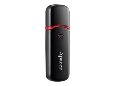 Apacer AH333 64GB, 64 GB, USB A-tyyppi, 2.0, Suojus, 7,8 g, Musta musta