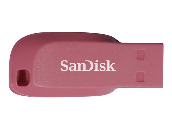 SanDisk Cruzer Blade 32 GB, 32 GB, USB A-tyyppi, 2.0, Ilman suojusta, Vaaleanpunainen