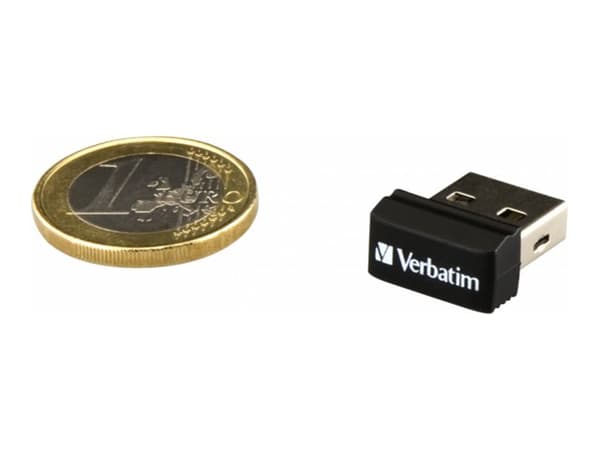 Verbatim Store 'n' Stay USB Drive - USB-flashstasjon - 16 GB - USB 2.0 - svart