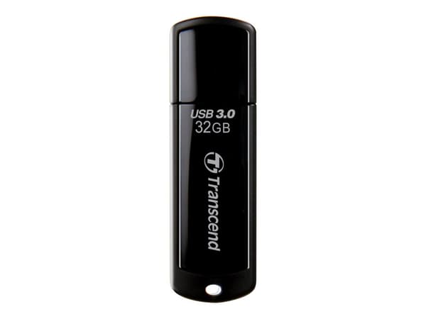 Transcend JetFlash elite 700, 32 GB, USB A-tyyppi, 3.2 Gen 1 (3.1 Gen 1), Suojus, 8,5 g, Musta