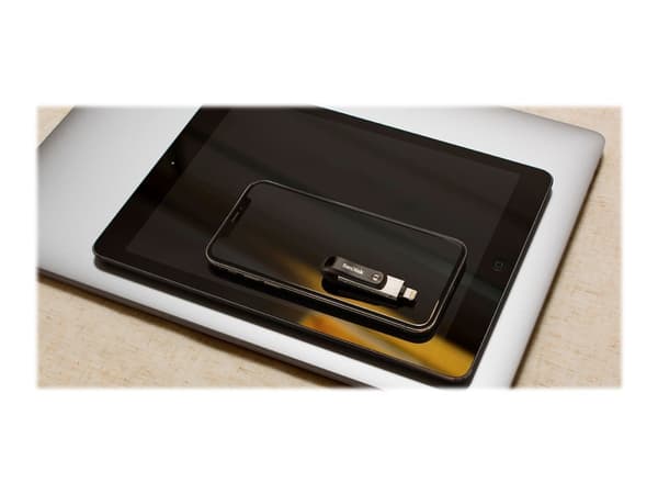 SanDisk iXpand Go - USB flash-enhet - 128 GB - USB 3.0 / Lightning