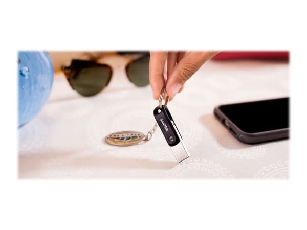 SanDisk iXpand Go - USB flash-enhet - 128 GB - USB 3.0 / Lightning