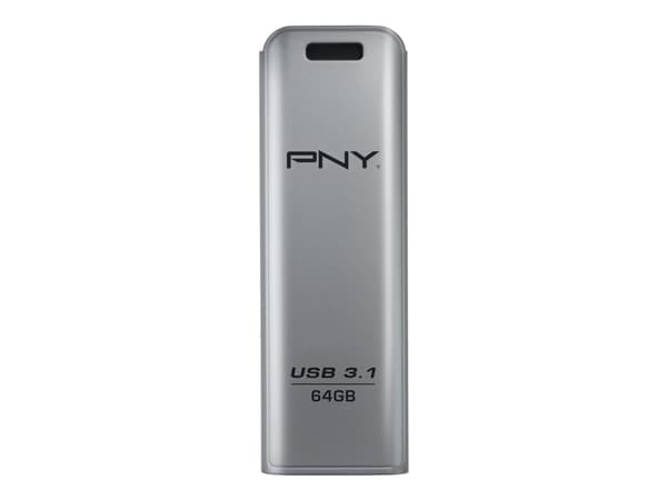 PNY Elite Steel - USB flash-enhet - 64 GB - USB 3.1