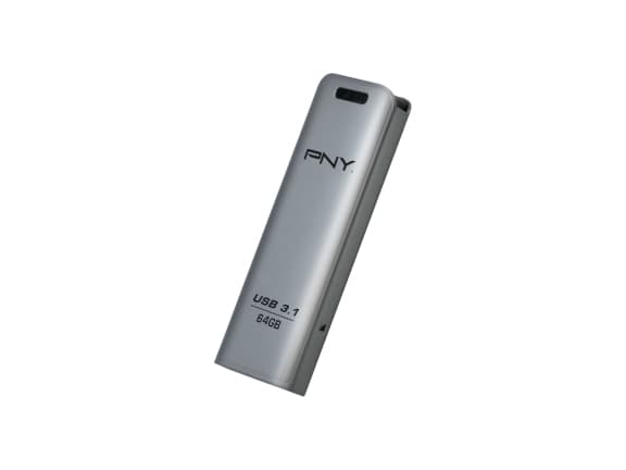 PNY Elite Steel - USB flash-enhet - 64 GB - USB 3.1