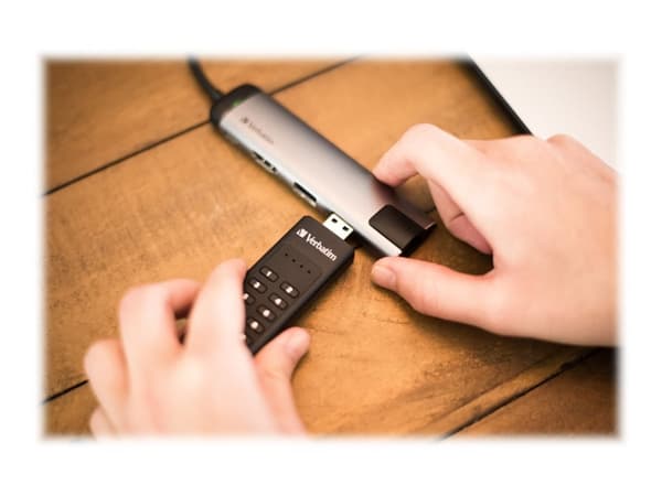 USB Verbatim 3.0 Keypad Secure Drive 64GB USB-A Sort