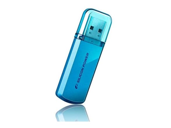 SILICON POWER Helios 101 - USB-flashstasjon - 8 GB - USB 2.0 - Oseanblå