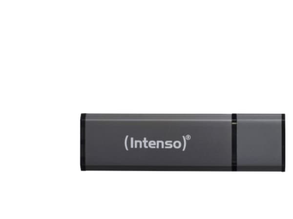 Intenso Alu Line - USB flashdrive - 4 GB - USB 2.0 - antracit (sort)