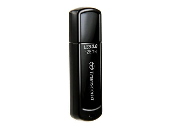 Transcend JetFlash 700 - USB flash-enhet - 128 GB - USB 3.0 - svart
