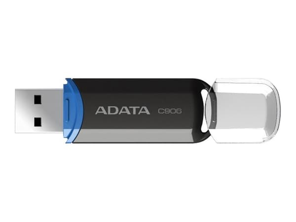 ADATA Classic Series C906 - USB-flashstasjon - 32 GB - USB 2.0 - svart Sort