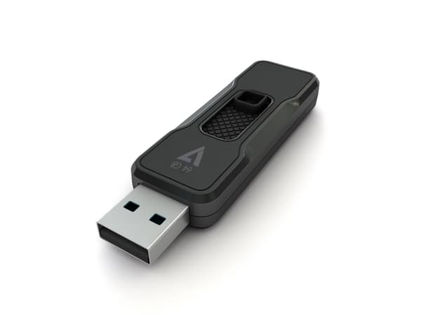 V7 VP264G, 64 GB, USB Type-A, 2.0, 10 MB/s, Friktionslager, Svart