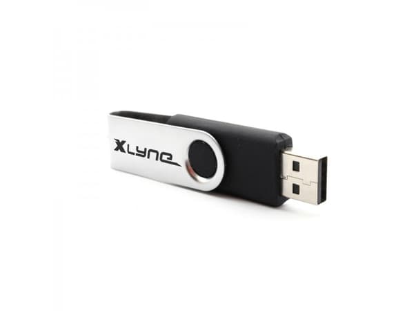 xlyne Swing SWG, 64 GB, USB Type-A, 2.0, 8 MB/s, Sväng, Svart, Silver