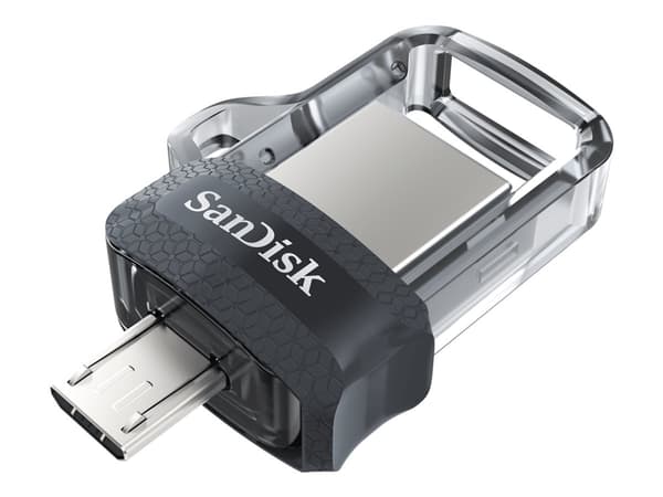 SanDisk Ultra Dual - USB-flashstasjon - 128 GB - USB 3.0 / micro USB