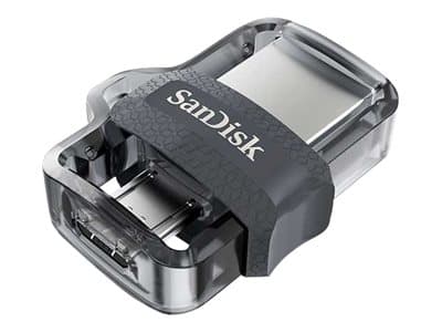SanDisk Ultra Dual - USB-flashstasjon - 128 GB - USB 3.0 / micro USB
