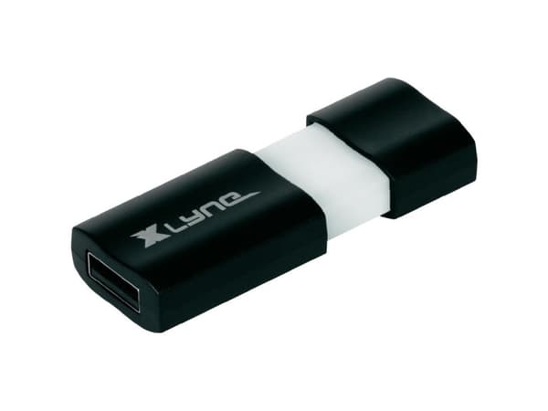 xlyne Wave USB 3.0 128GB, 128 GB, USB A-tyyppi, 3.2 Gen 1 (3.1 Gen 1), 35 MB/s, Suojus, Musta, Valkoinen