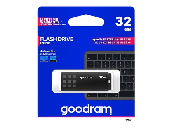 Goodram UME3 USB-sticka 32 GB USB Type-A 3.2 Gen 1 (3.1 Gen 1) Svart
