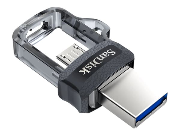SanDisk Ultra Dual - USB flash-enhet - 64 GB - USB 3.0 / micro USB