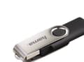 Miniatyrbild 1 av 5: Hama Rotate, 64 GB, USB Type-A, 2.0, 6 MB/s, Sväng, Svart, Silver