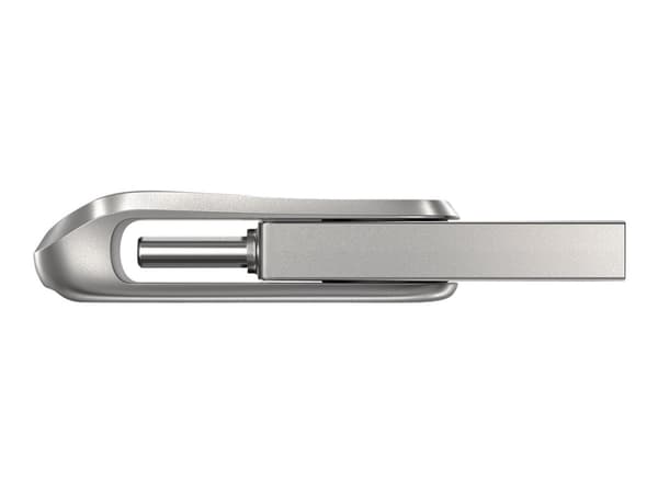 SanDisk Ultra Dual Drive Luxe, 64 GB, USB Type-A / USB Type-C, 3.2 Gen 1 (3.1 Gen 1), 150 MB/s, Taittuva, Ruostumaton teräs