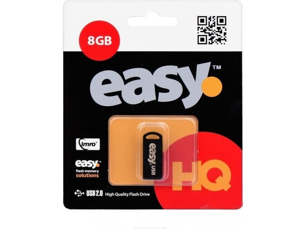 IMRO EASY/8GB, 8 GB, USB Type-A, 2.0, 82 MB/s, Utan skyddshatt, Svart
