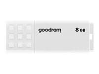 GOODRAM UME2 - USB-flashstasjon - 8 GB - USB 2.0 - hvit