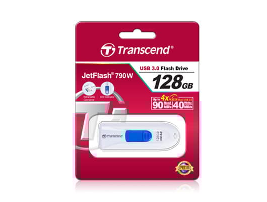 Transcend JetFlash 790 - USB flash-enhet - 128 GB - USB 3.0
