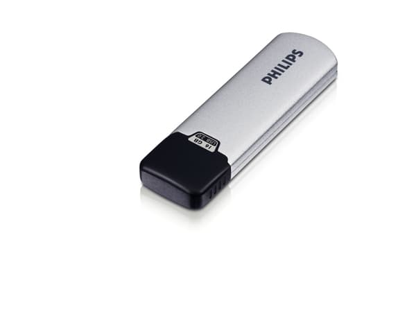 Philips USB Flash -asema FM16FD00B/00, 16 GB, USB A-tyyppi, 2.0, 16 MB/s, Suojus, Musta, Hopea