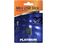 Platinum USB 2.0, 32 GB, 32 GB, USB 2.0, 6 MB/s, kapsyl, Grön, 1,7 cm