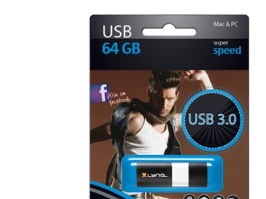 xlyne Wave - USB-flashstasjon - 64 GB - USB 3.0