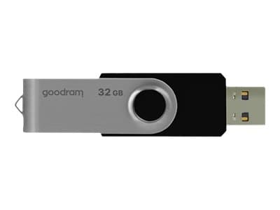 Goodram 32GB USB 2.0, 32 GB, 2.0, USB Type-A connector, 20 MB/s, Sväng, Svart, Silver