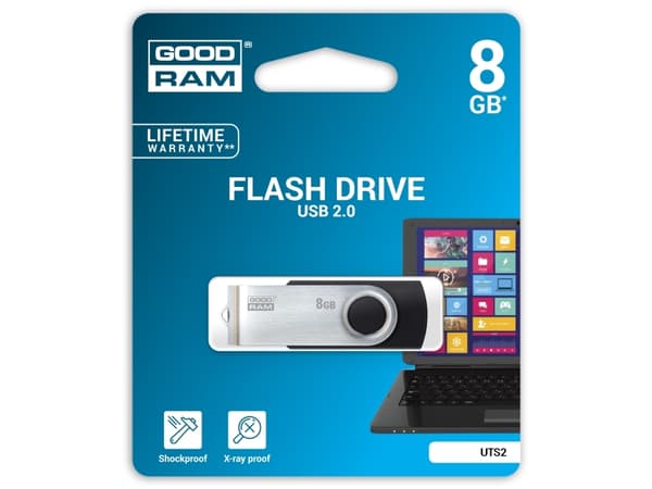 Goodram UTS2 USB-sticka 8 GB USB Type-A 2.0 Svart