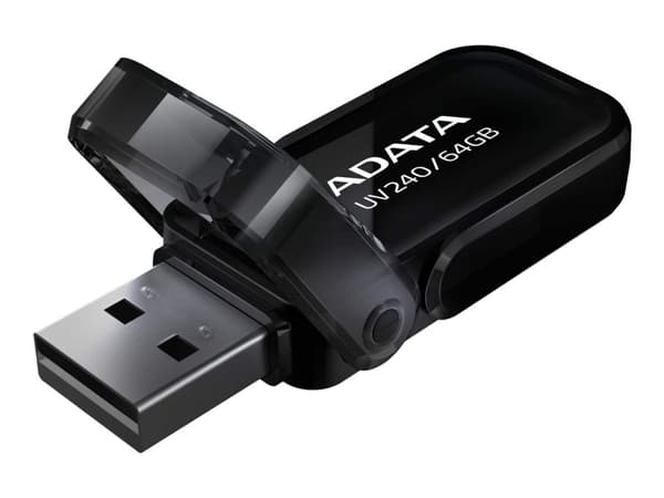 ADATA UV240 - USB flashdrive - 64 GB - USB 2.0 - sort