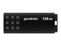 Goodram UME3, 128 GB, USB A-tyyppi, 3.2 Gen 1 (3.1 Gen 1), 60 MB/s, Suojus, Musta