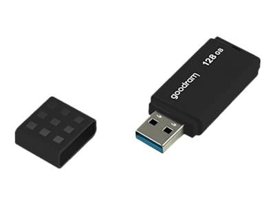 Goodram UME3, 128 GB, USB A-tyyppi, 3.2 Gen 1 (3.1 Gen 1), 60 MB/s, Suojus, Musta Svart