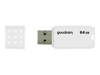 GOODRAM UME2 - USB-flashstasjon - 64 GB - USB 2.0 - hvit
