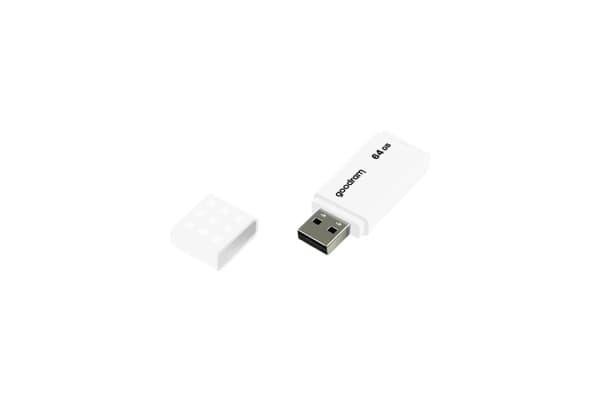 GOODRAM UME2 - USB-flashstasjon - 64 GB - USB 2.0 - hvit