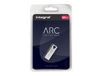 Integral Metal ARC - USB-flashstasjon - 64 GB - USB 2.0