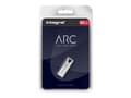 Pikkukuva 3 / 5: Integral 32GB USB2.0 DRIVE ARC METAL, 32 GB, USB A-tyyppi, 2.0, 12 MB/s, Ilman suojusta, Hopea