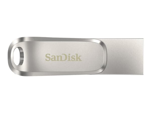 SanDisk Ultra Dual Drive Luxe, 128 GB, USB Type-A / USB Type-C, 3.2 Gen 1 (3.1 Gen 1), 150 MB/s, Taittuva, Ruostumaton teräs