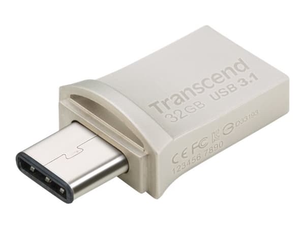 Transcend JetFlash 890 - USB-flashstasjon - 32 GB - USB 3.1