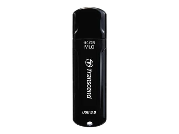 Transcend JetFlash 750, 64GB, 64 GB, USB A-tyyppi, 3.2 Gen 1 (3.1 Gen 1), Suojus, 10,3 g, Musta musta